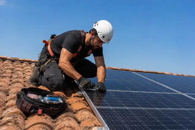 Maintenance et monitoring de panneaux solaires à Cobonne
